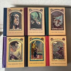 A Series of Unfortunate Events Books 1-6 Hardback Books